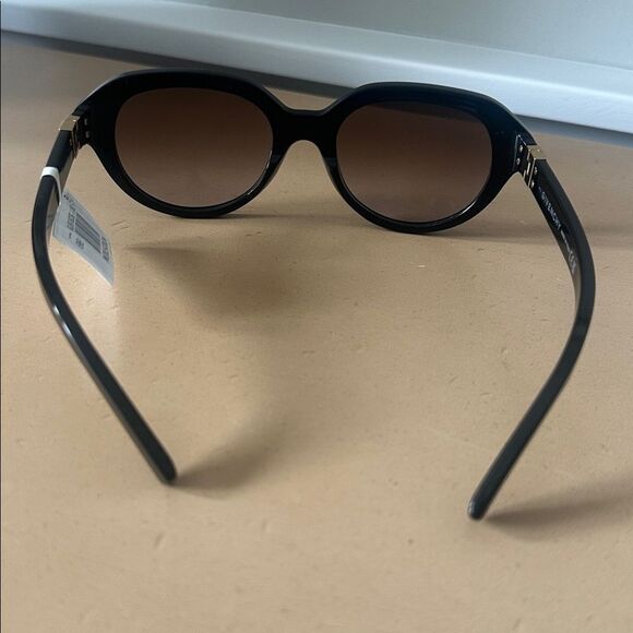 Givenchy Shiny Black/Gradient Brown Round Sunglasses NWT